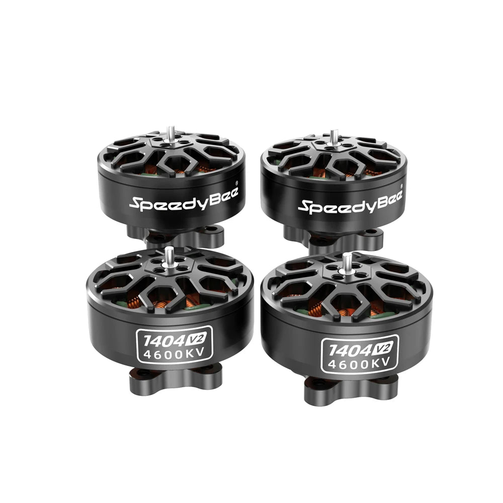 SpeedyBee 1404 V2 4600KV Motor for Bee25 2.5-inch FPV – 4 Pack