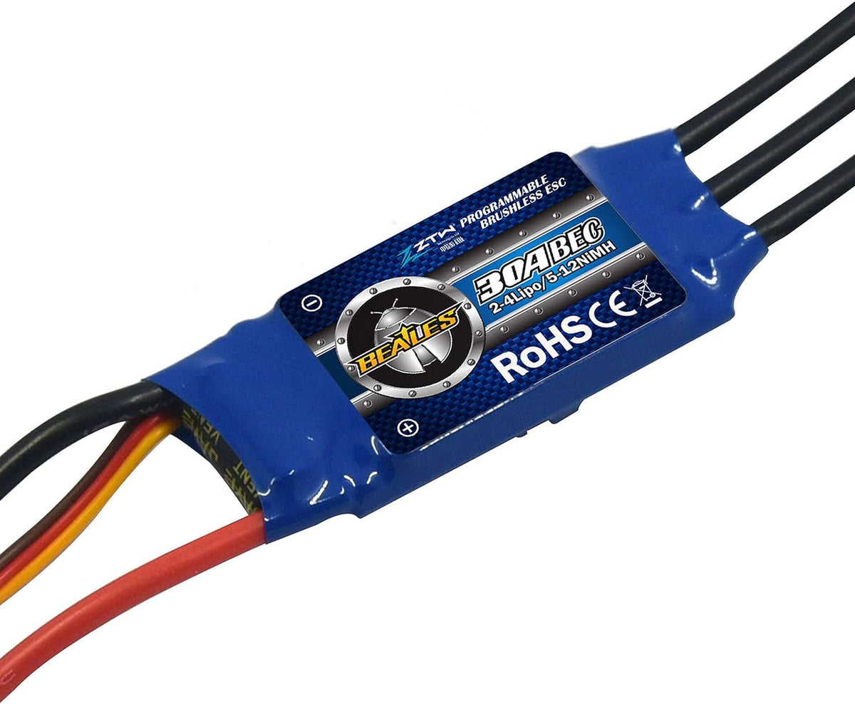 ZTW Beatles 30A PROGRAMMABLE BRUSHLESS ESC with 5V/2A BEC output 2-4S LIPO