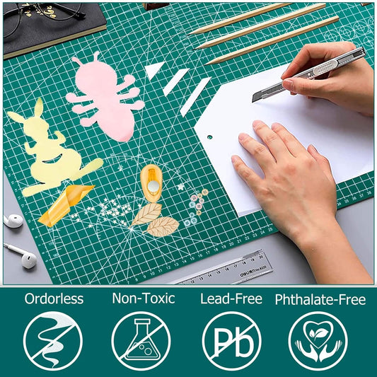 A1 Size Double Sided Flexible Cutting Mat Self-Healing with Marked Pattern and Grids