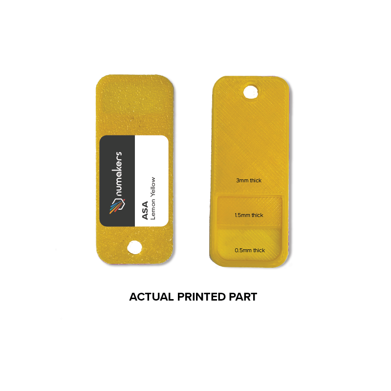 Numakers ASA Filament- Lemon Yellow - 1.75 mm / 1 kg