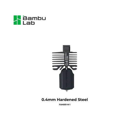 Bambu Lab Hotend with Hardened Steel Nozzle - 0.4 mm for P1P, P1S, X1C (FAH001-N-1)