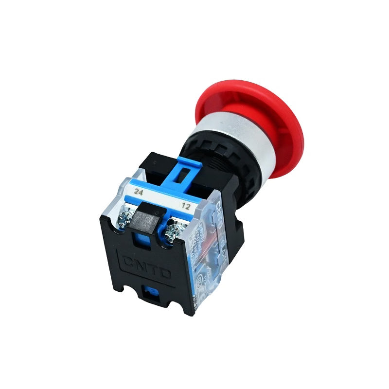 CNTD-CLA38-11M40L-R (CLA-11)-10A 220V AC/DC 40mm Mushroom Self Reset Pushbutton Switch (Red)