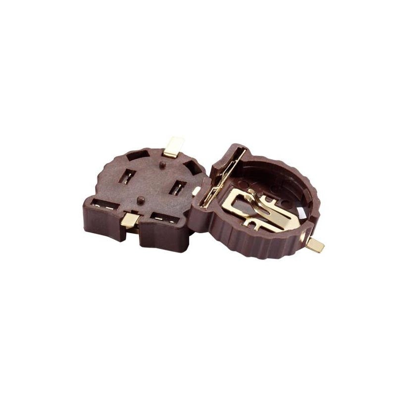CR1220 Coin Cell Battery Holder with Golden Pins SMD