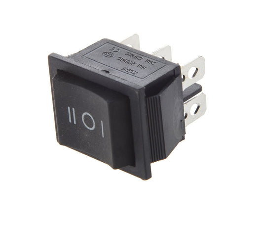 KCD4 T85 16A 250V DPDT Rocker Switch 6 Pin ON-OFF-ON