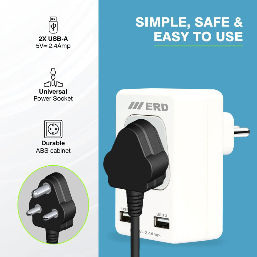 ERD EB-12 USB Charger & Power Socket