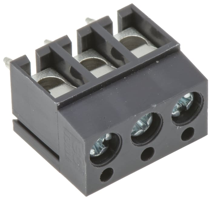 3 Pin 5mm Pitch PBT Connector Terminal Block- Black
