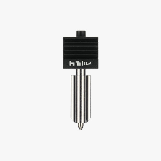 Bambu Lab Hotend with Stainless Steel Nozzle - 0.2 mm for H2/P2S/X2D (FAH059)