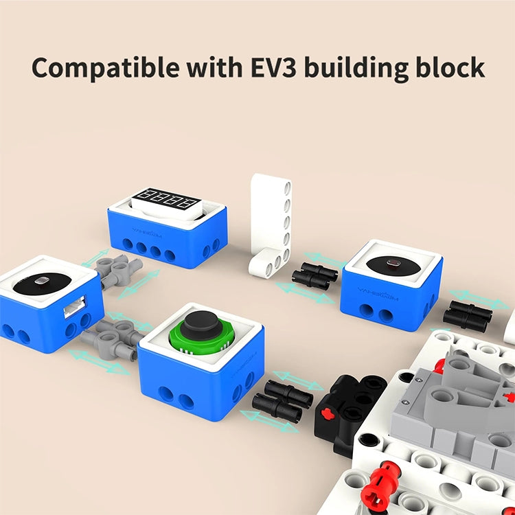 Building Block Sensor Module Kit Compatible with Microbit V2/V1.5 Arduino UNO Raspberry Pi Pico, without Microbit