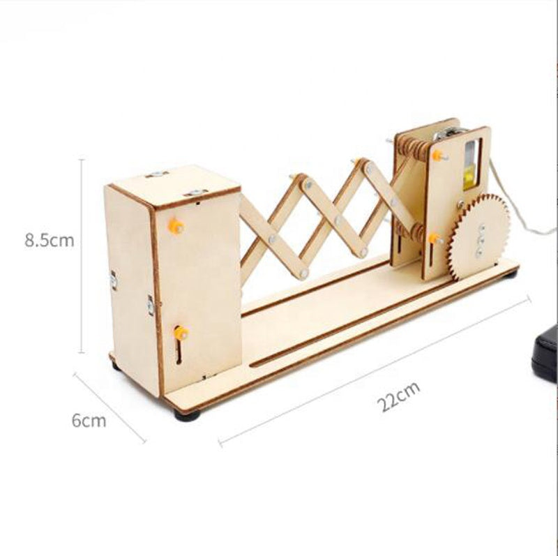 DIY Electric Gate Material Manual Assembly Wooden Telescopic Door Model (G-32A)