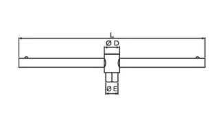 Taparia 6.35 mm (1/4 inch) T-Handle, Size 115 mm, (A733)