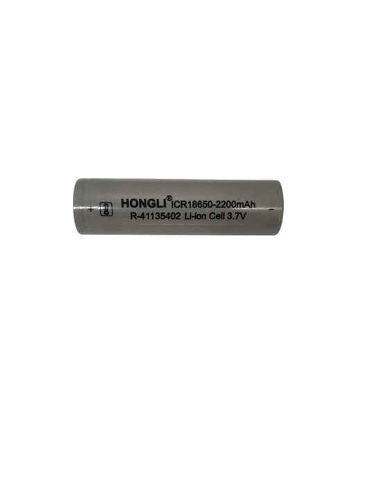 Hongli 2200mAh (Grade-A) 18650 Rechargeable Lithium ion Battery, 3.7 V 8-14Wh Li-Ion Cell