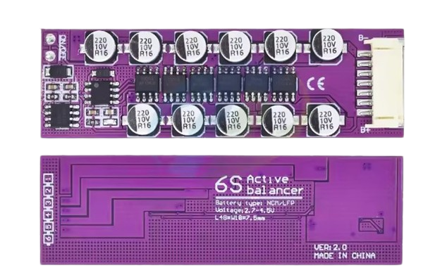 1.2A BMS 3S 4S 5S 6S 18650 High-Current Capacitive Active Balancer for Lithium Battery Packs
