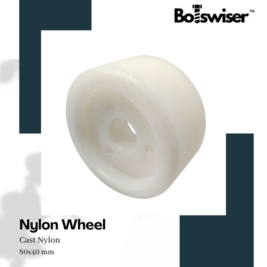 80mm Cast Nylon Heavy Duty Robot Wheel 80x40mm