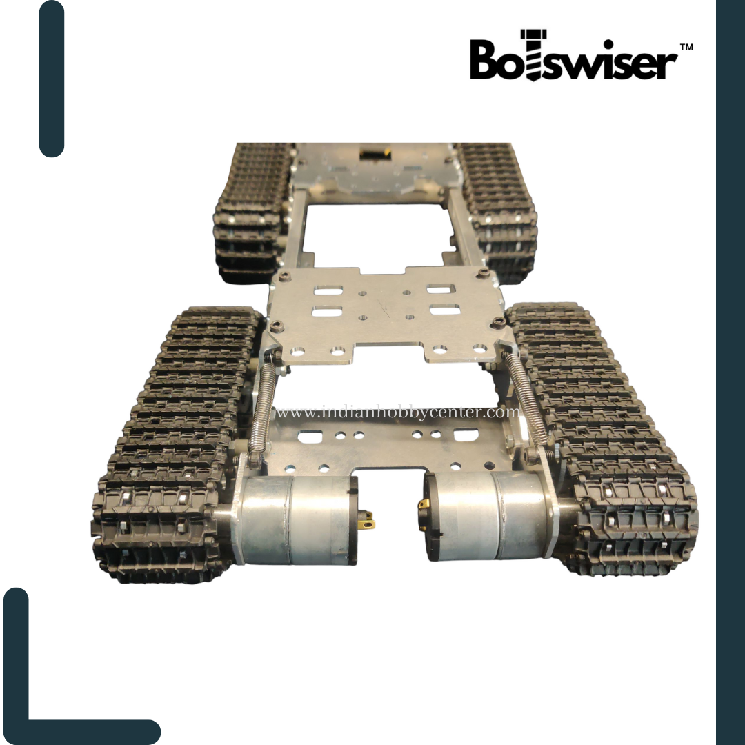 DIY 4WD CNC Metal Tank Chassis ATV Robot Track Tank Suspension Obstacle Crossing Crawler 4×4 (UNASSEMBLED)