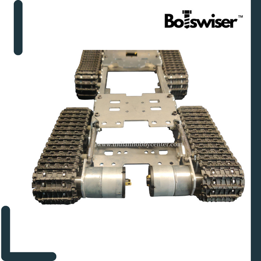 DIY 4WD CNC Metal Tank Chassis ATV Robot Track Tank Suspension Obstacle Crossing Crawler 4×4 (UNASSEMBLED)