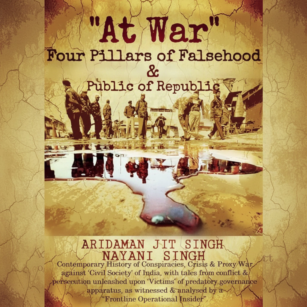 AT WAR : FOUR PILLARS OF FALSEHOOD & PUBLIC OF REPUBLIC BY ARIDAMAN JIT SINGH (HARDCOVER)