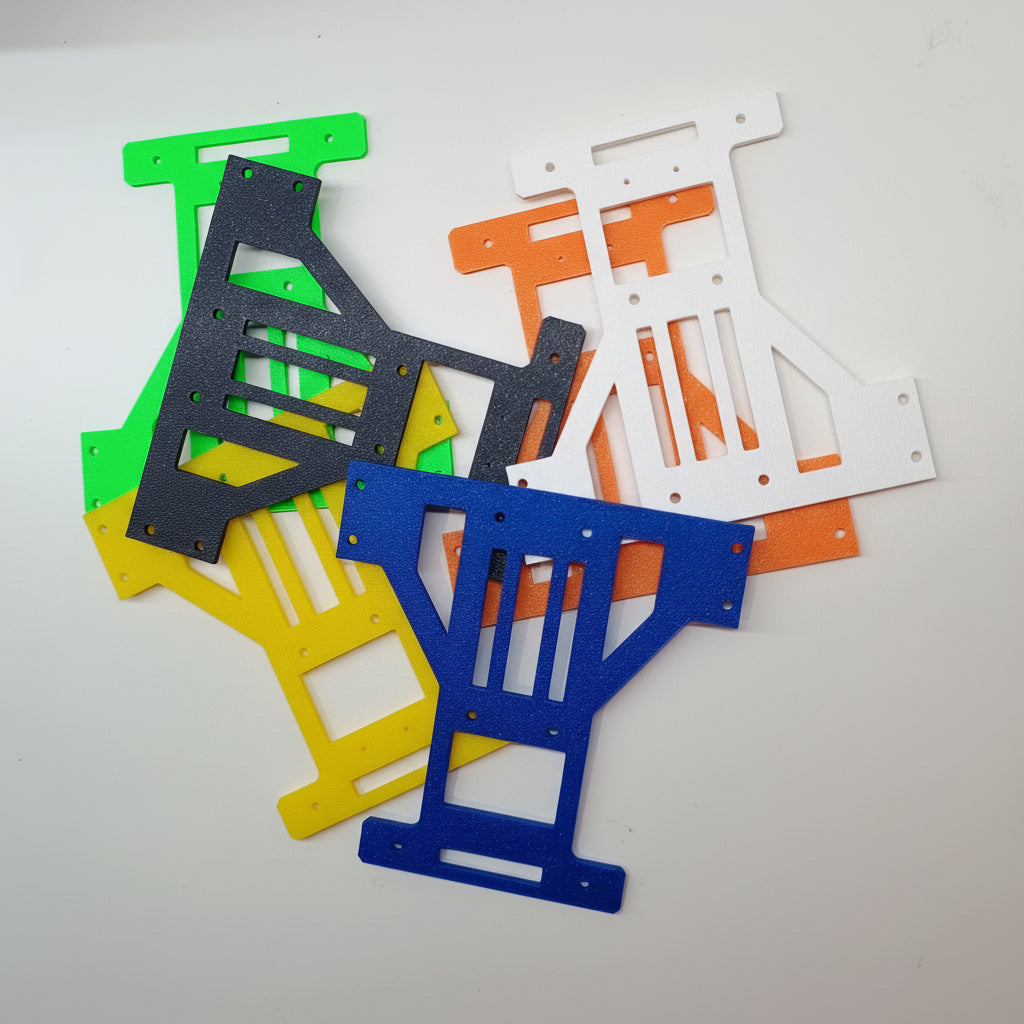 Line Follower Chassis Compatible with N20 Motor with Clamp (3D Printed, ABS)