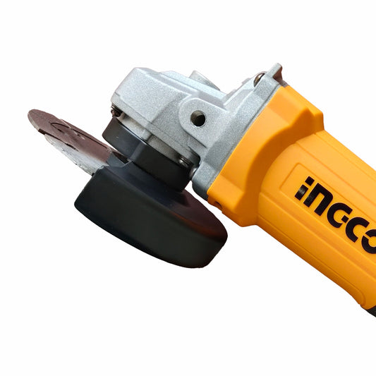 INGCO AG71182 100 mm 710W Angle Grinder Compact for Cutting, Grinding, and Polishing, 12000 RPM