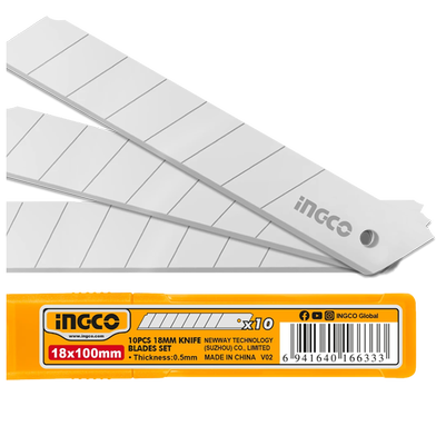 INGCO HKNSB112 18mm Knife Blades Set (Pack of 10)