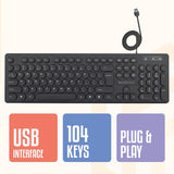 ZEBRONICS ZEB K24 USB Desktop Keyboard (Black)
