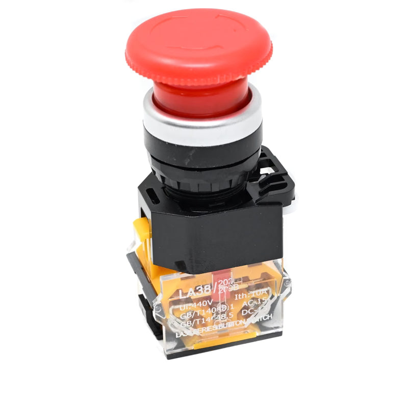 LA38-11ZS 22mm Mushroom Head Emergency Push Button Switch (Red)