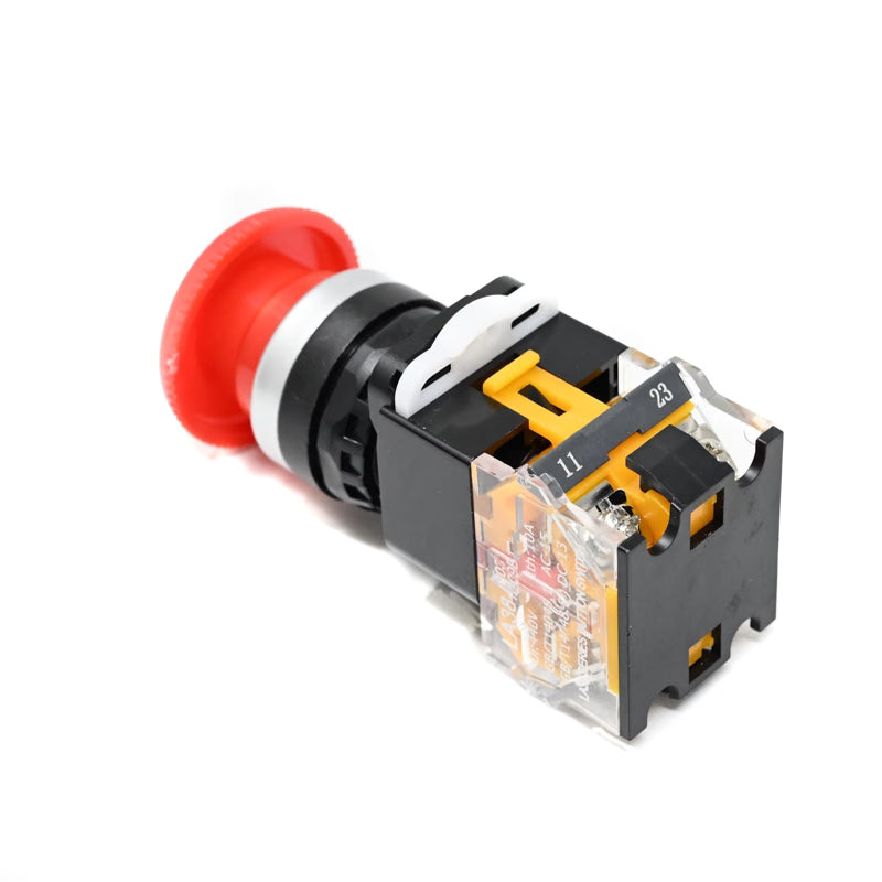 LA38-11ZS 22mm Mushroom Head Emergency Push Button Switch (Red)