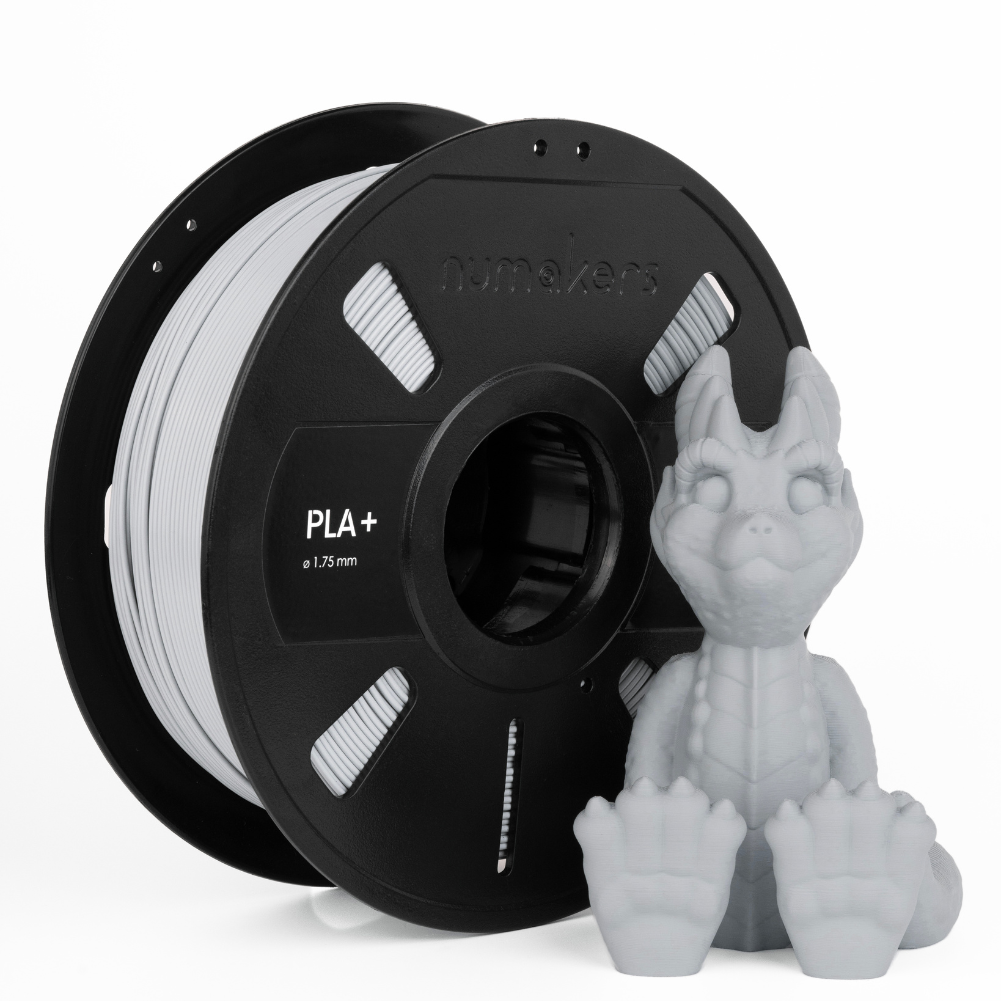 Numakers PLA+ Filament – Light Gray– 1.75 mm / 1 kg