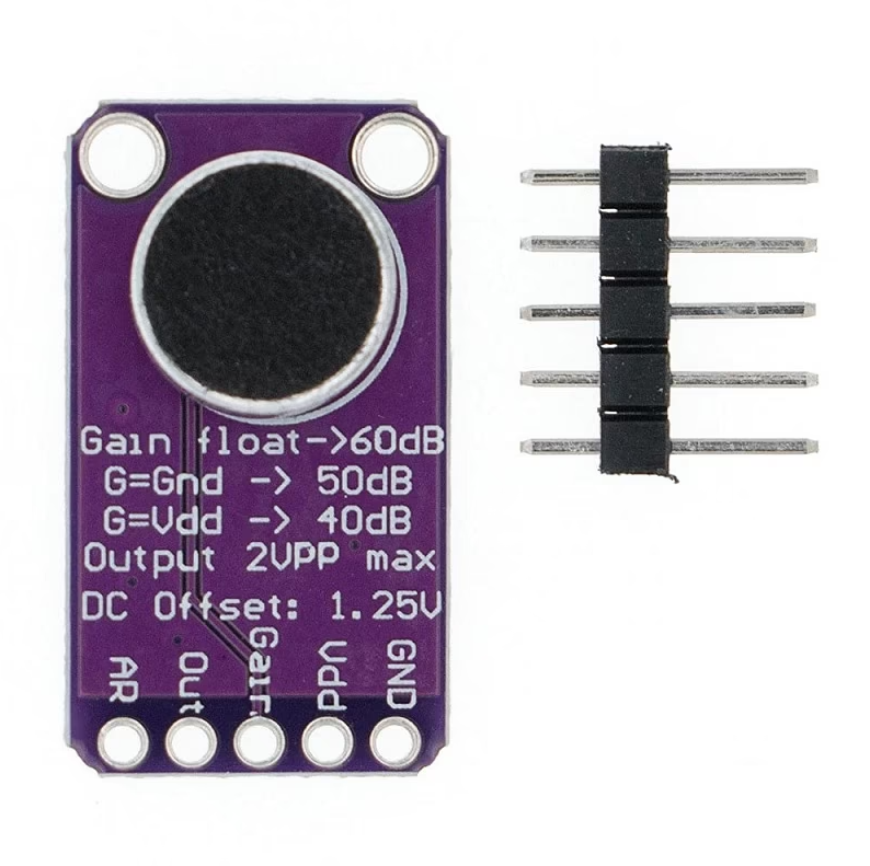 MAX9814 High-Performance Microphone AGC Amplifier Module