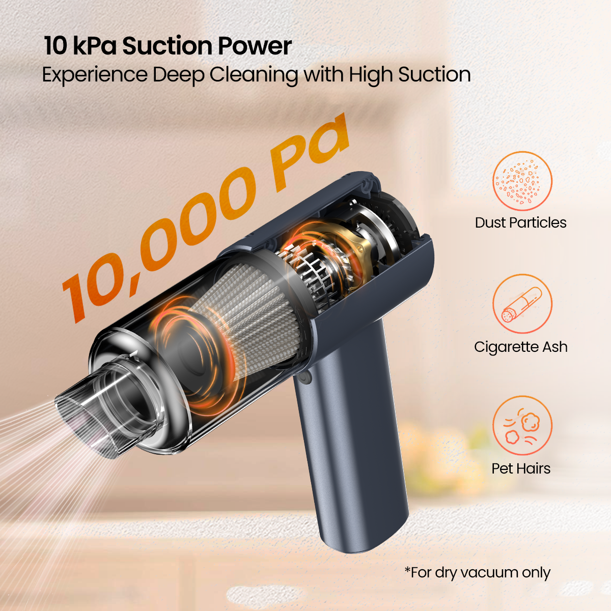 Portronics POR 2670 Mopcop Pro 2-in-1 Vacuum Cleaner & Air Blower