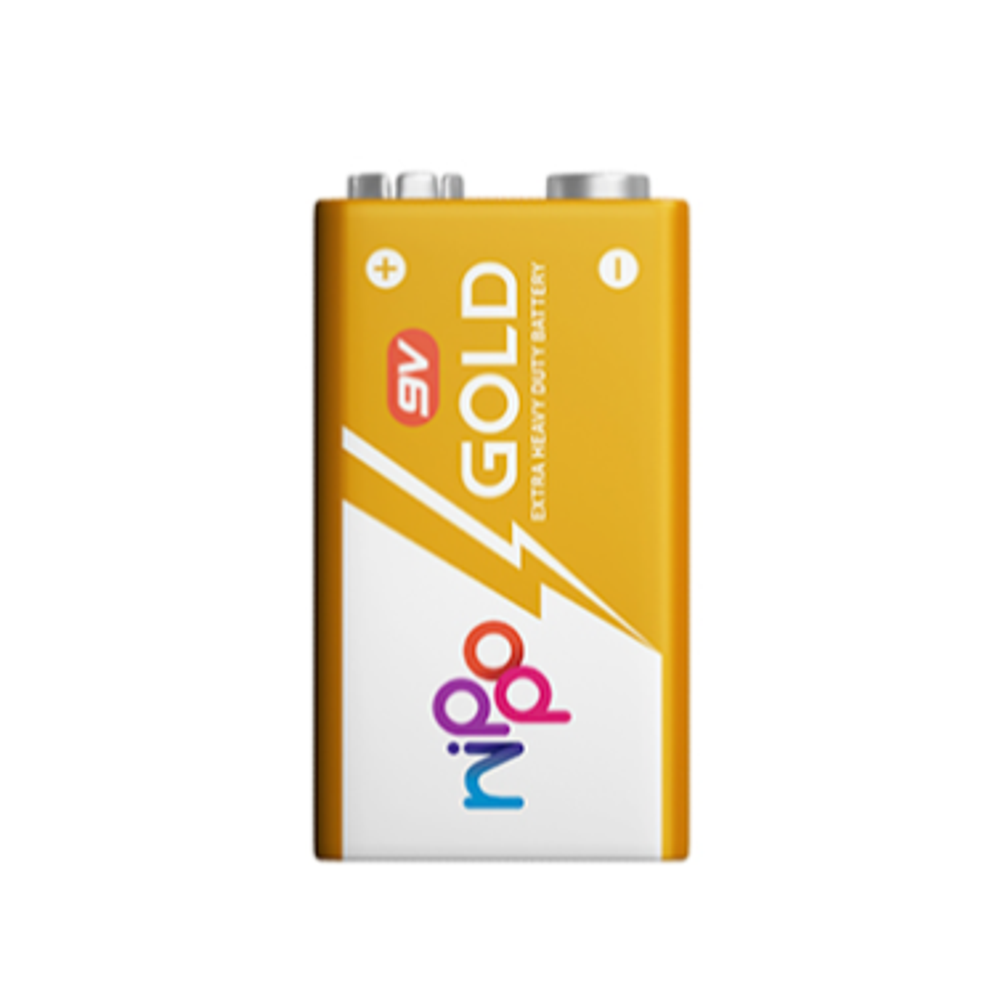 Nippo Gold 9V Extra Heavy Duty Battery (Pack of 1)