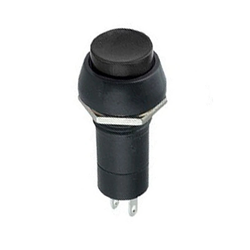ON-OFF Push Button Panel Mount 2 Pin SPST Self Locking Switch PB-305A (Black)