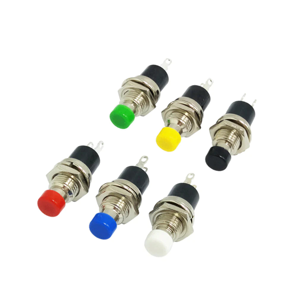 PBS 110 Red Panel Mount Momentary Reset Push Button Switch (1 Pc)