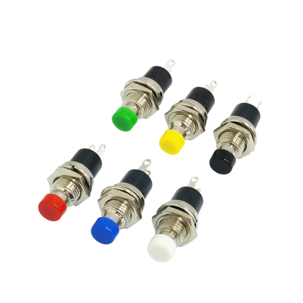 PBS 110 Yellow Panel Mount Momentary Reset Push Button Switch (1 Pc)