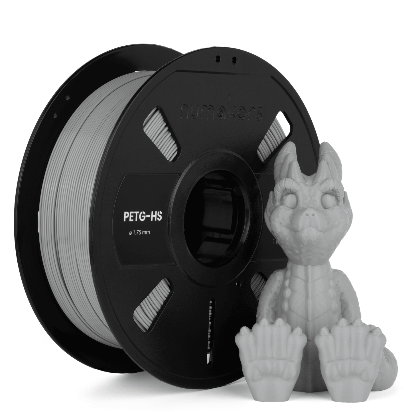 Numakers PETG HS Filament – Light Gray – 1.75 mm / 1 kg
