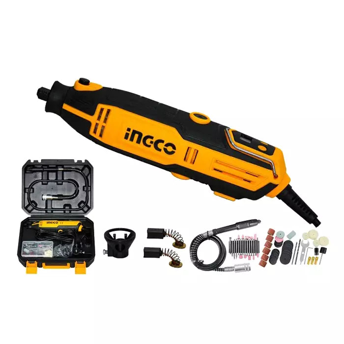 INGCO MG2008 200W LCD Display Mini Grinder with 149 Pcs Accessories