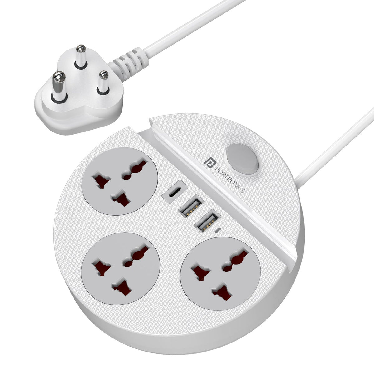 Portronics POR-3483 Power Plate 5 Pro 6-in-1 Power Extension Board