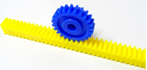 45 Teeth Rack 6" Linear Racks For Rack And Pinion Mechanism (Yellow)