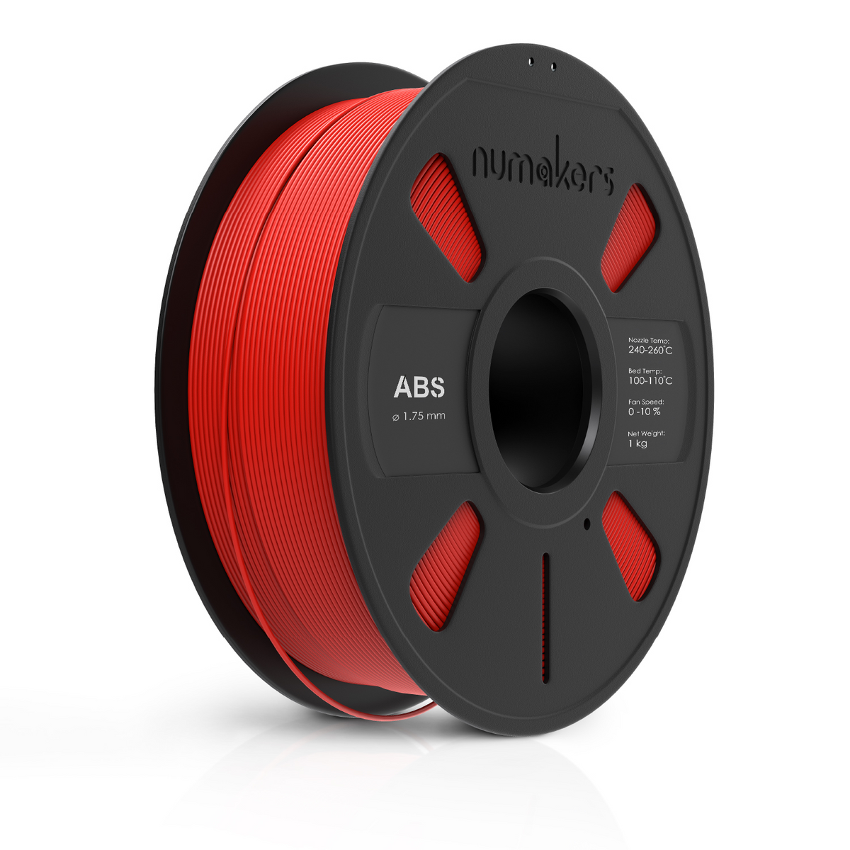 Numakers ABS Filament- Apple Red- 1.75 mm / 1 kg