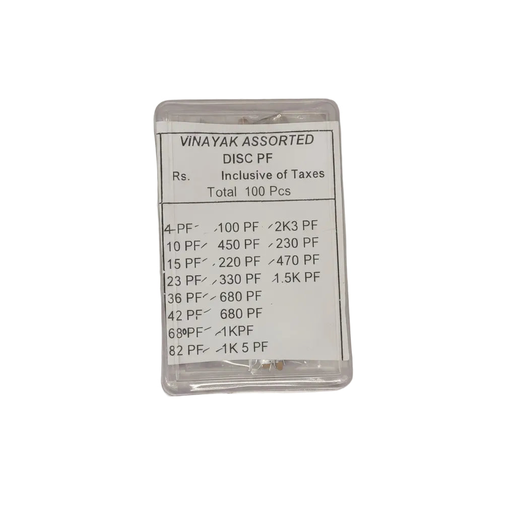 Vinayak Capacitor Box Disc PF Assorted 100 Pcs