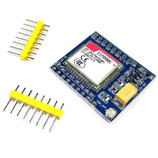 SIM800C GSM GPRS Module 5V/3.3V TTL Development Board IPEX with Bluetooth for STM32 C51 (with Antenna)