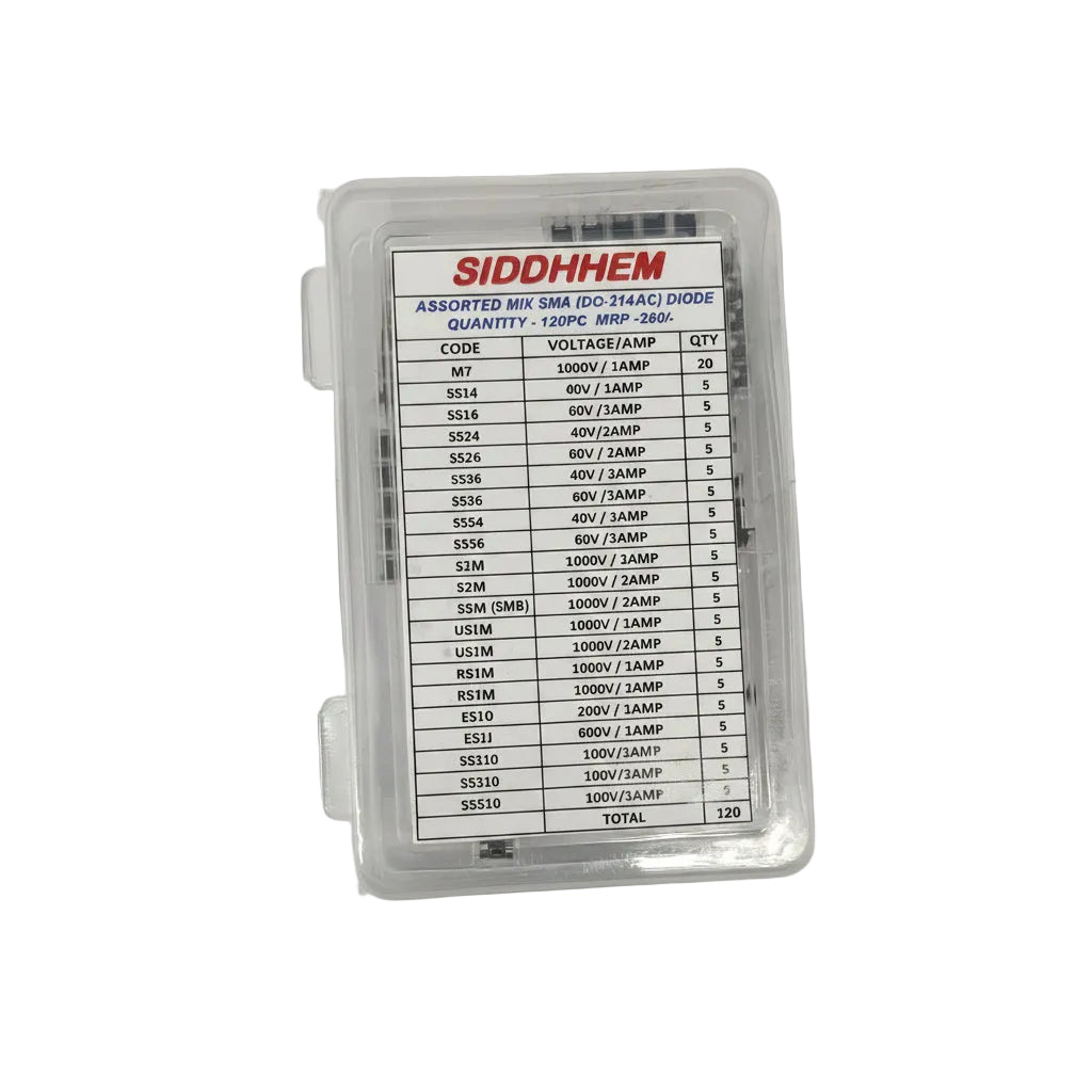 SMA (DO-214AC) Diode Kit, 120 Pcs