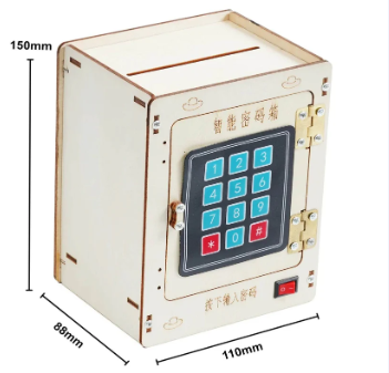 DIY Smart Password Box, Code Box Model, Scientific Toys for Teenagers, Assembled Educational Materials Kits for Children (A-47)