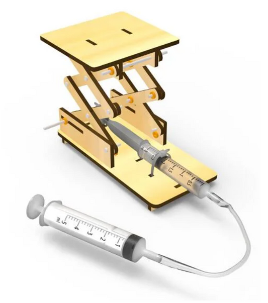 DIY Hydraulic Lifting Table Assembly Model Of MDF (A-007)