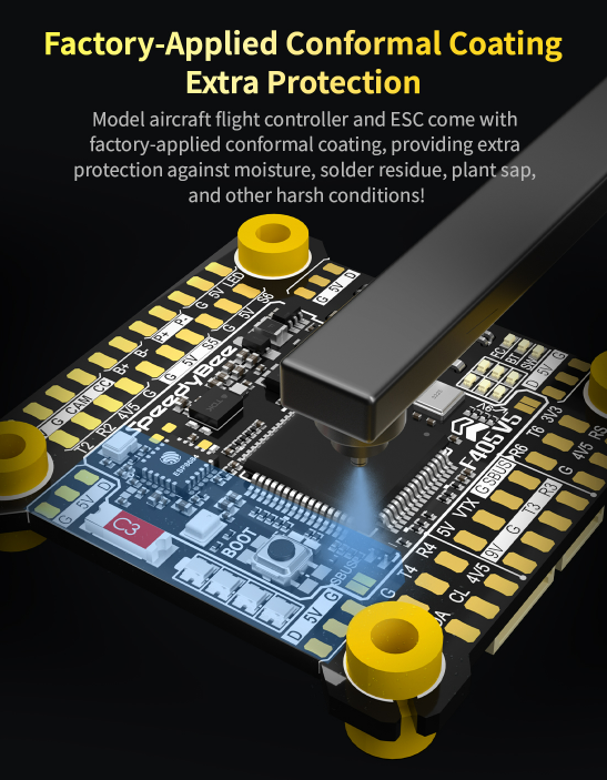 SpeedyBee F405 V5 OX32 55A 30x30 Model Aircraft FC & ESC Stack (Standard Edition)