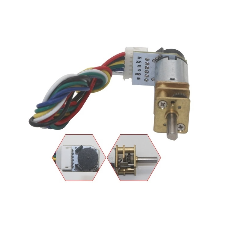 N20 6V 60RPM Micro Metal Gear Motor With Encoder