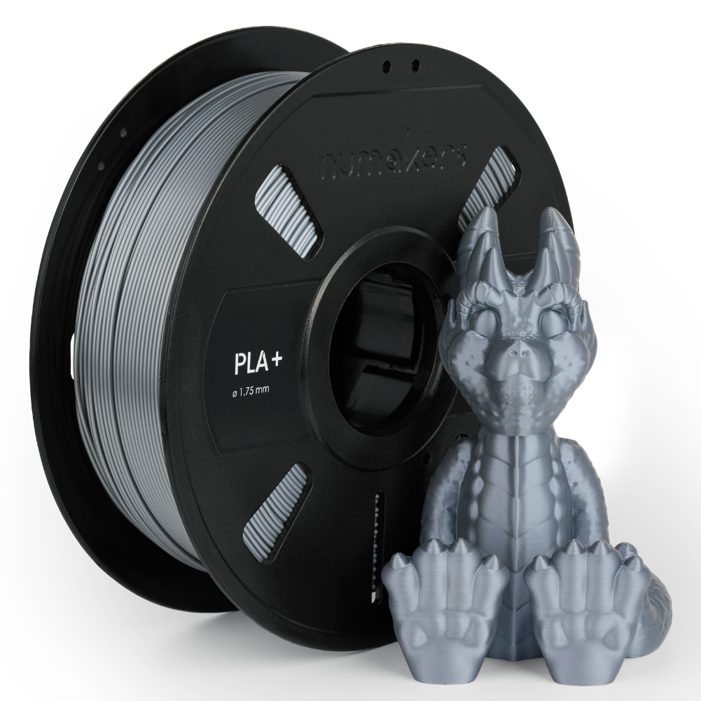 Numakers PLA+ Filament – Simply Silver– 1.75 mm / 1 kg