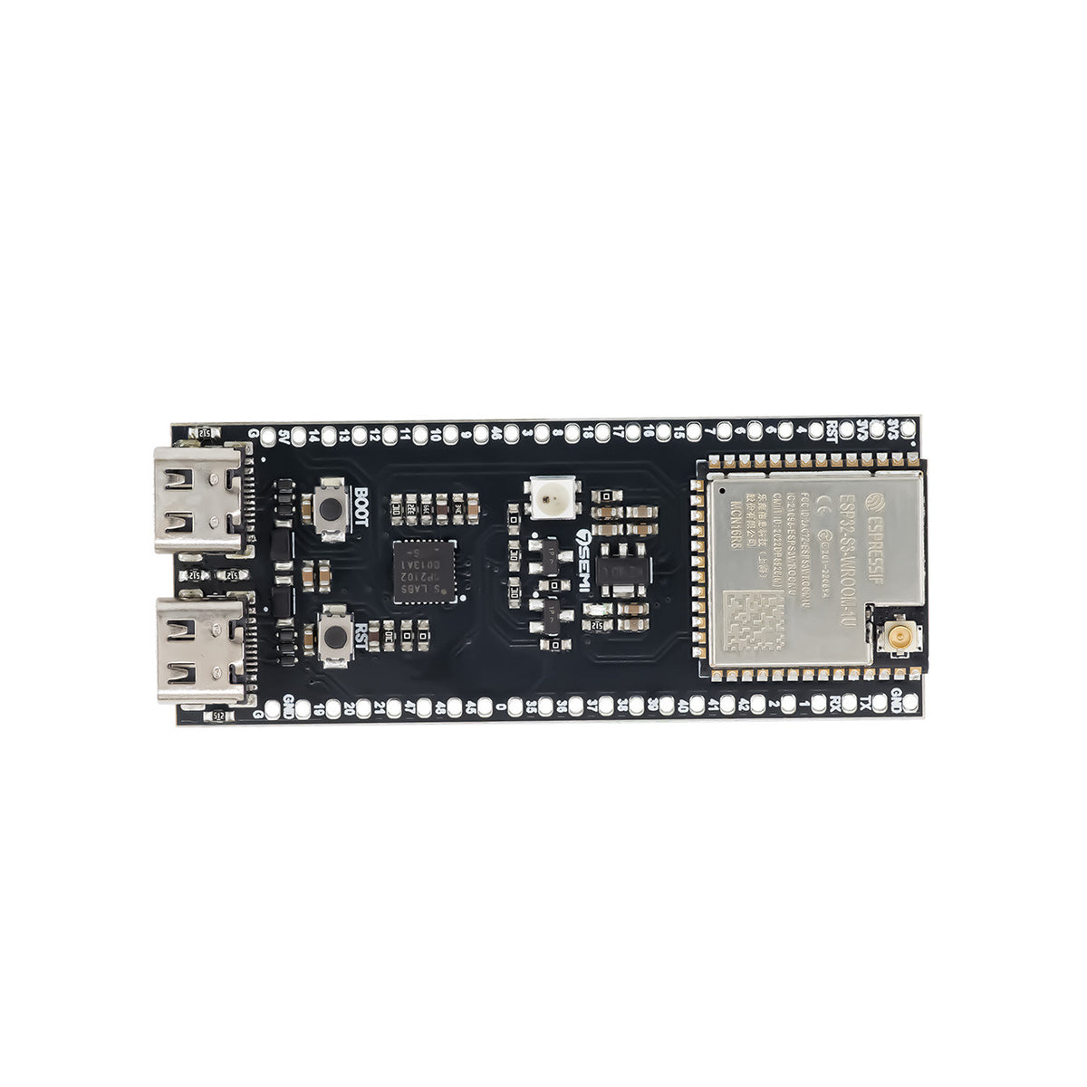 7Semi ESP32-S3-Dev-Board C-1U-N16R8 WiFi, BLE, 16MB Flash, 8MB SRAM External Antenna Port (DC-10128)