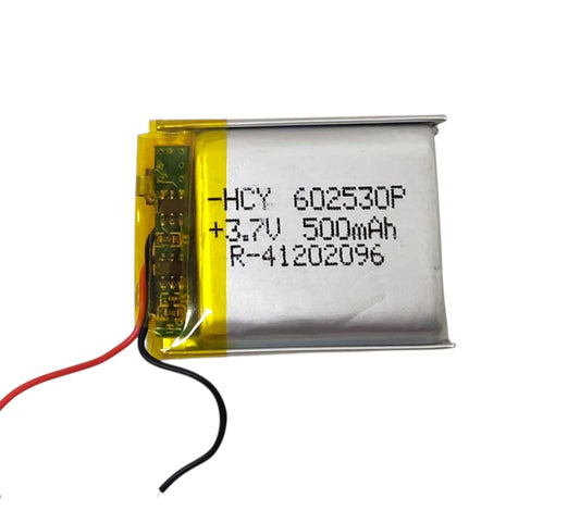 3.7V 500mAh Lithium Polymer Battery (30x20x5mm)