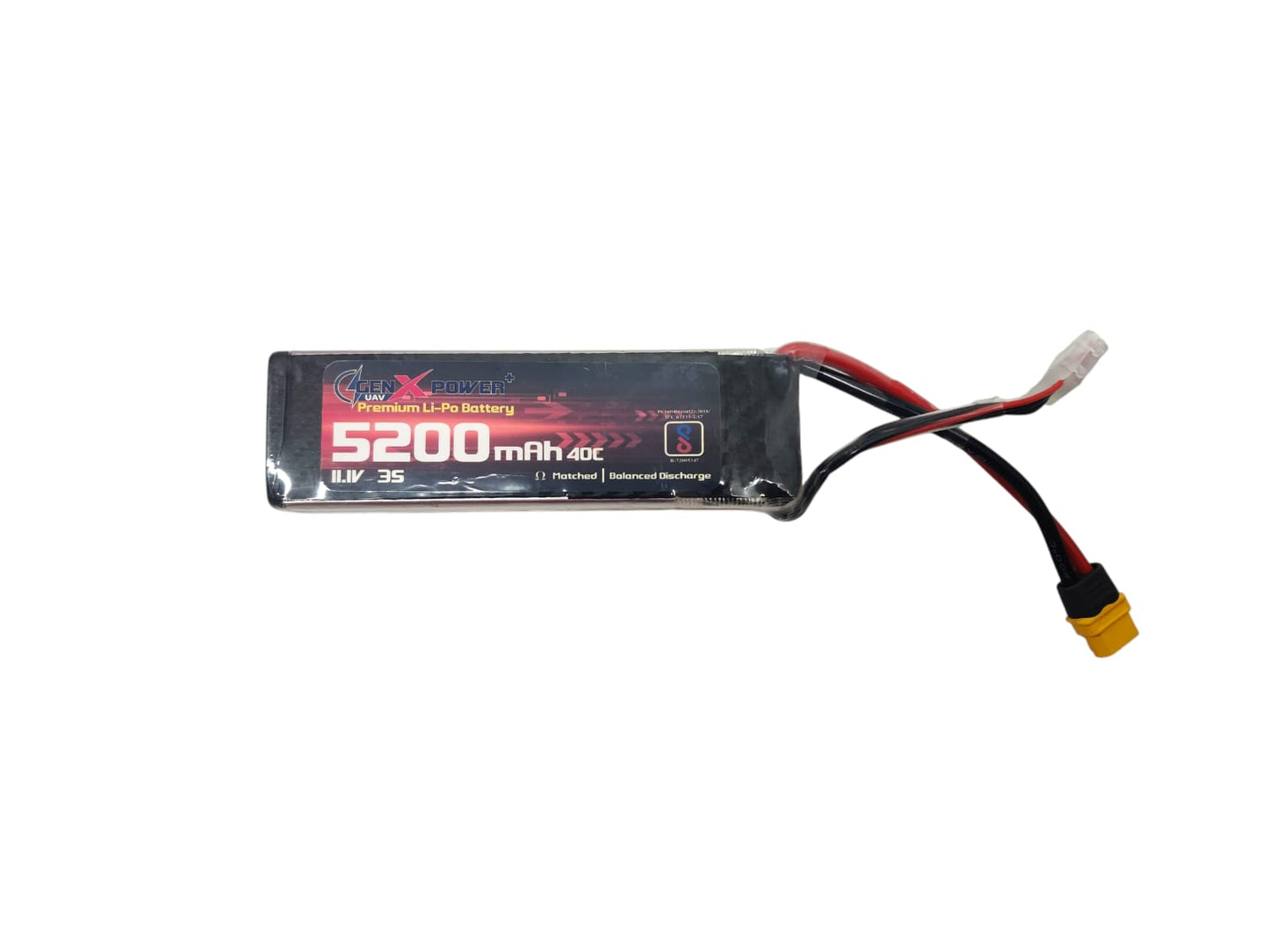 GenX 11.1V 3S 5200mAh 40C / 80C Premium Lipo Lithium Polymer Battery