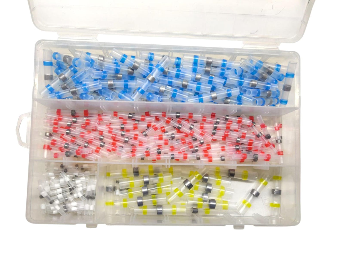 250 Pcs Heat Shrink Solder Sleeve Crimpless Butt Connectors Waterproof